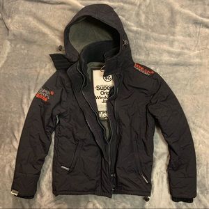 Superdry Original Windcheater Japan. Dark Navy, Medium.